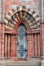 Cathedral doorway at St Magnus Cathedral doorway, Kirkwall, Orkney, Scotland, U.K Royalty Free Stock Photo