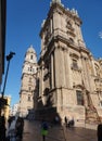 Cathedral in downtown Malaga, Spain.