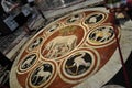 Cathedral or Duomo di Siena interior details from Piazza del Duomo of Siena Medieval City. Tuscany. Italy Royalty Free Stock Photo