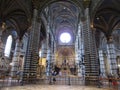 Cathedral or Duomo di Siena interior from Piazza del Duomo of Siena Medieval City. Tuscany. Italy Royalty Free Stock Photo