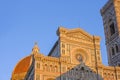 Cathedral Duomo Santa Maria Del Fiore at sunset, Florence, Tuscany, Italy, Europe Royalty Free Stock Photo