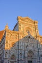 Cathedral Duomo Santa Maria Del Fiore at sunset, Florence, Tuscany, Italy, Europe Royalty Free Stock Photo