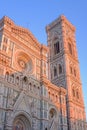 Cathedral Duomo Santa Maria Del Fiore at sunset, Florence, Tuscany, Italy, Europe Royalty Free Stock Photo