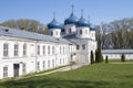 Cathedral of the Exaltation of the Holy Cross in St. George\'s Monastery. Veliky Novgorod