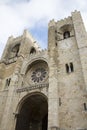 Cathedral Facade, Lisbon; Portugal Royalty Free Stock Photo