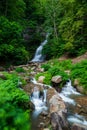 Cathedral Falls - Slender Cascade Waterfall - Gauley Bridge, West Virginia