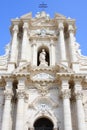 Cathedral faÃÂ§ade of syracuse, italy