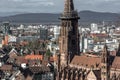 Cathedral Freiburg Muenster in Germany Royalty Free Stock Photo