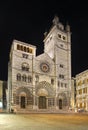 Cathedral in Genoa. Night. Italy Royalty Free Stock Photo