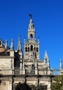 Cathedral and Giralda tower, Seville, Spain. Royalty Free Stock Photo