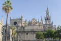 Cathedral and Giralda tower, Seville, Spain Royalty Free Stock Photo