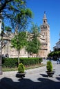 Cathedral and Giralda tower, Seville, Spain. Royalty Free Stock Photo