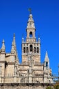 Cathedral and Giralda tower, Seville, Spain. Royalty Free Stock Photo