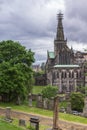 The Cathedral of Glasgow seen from Necropolis, Scotland UK. Royalty Free Stock Photo