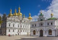 Cathedral with golden domes in the Kiev Pechersk Lavra