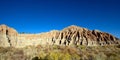 Rock walls in the Mojave Desert at Cathedral Gorge State Park Royalty Free Stock Photo