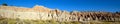 Ultra-wide view of Cathedral Gorge State Park in Nevada