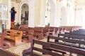 Cathedral of Granada, indoor view from Nicaragua Royalty Free Stock Photo