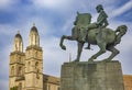 Cathedral and Hans Waldmann Statue, Zurich