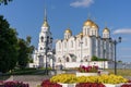 Cathedral in the historic part of Vladimir city - Russia. Russian Golden Ring Royalty Free Stock Photo