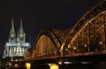 Cathedral and Hohenzollern Bridge