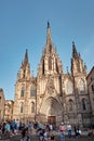 Cathedral of the Holy Cross and Saint Eulalia also known as Barcelona Cathedral, Gothic cathedral and seat of the Archbishop of