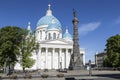 Cathedral of the Holy Life-Giving Trinity of the Life Guards of the Izmailovsky Regiment or Trinity cathedral. Saint-Petersburg