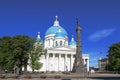 Cathedral of the Holy Life-Giving Trinity of the Life Guards of the Izmailovsky Regiment or Trinity cathedral. Saint-Petersburg