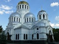 The Cathedral of the Holy Prince Oleksandr Nevsky in Kamenetz-Podolsk. Royalty Free Stock Photo