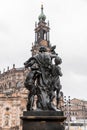 The Cathedral of the Holy Trinity, Katolische Hofkirche in the old town of Dresden, Germany Royalty Free Stock Photo