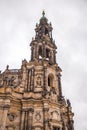 The Cathedral of the Holy Trinity, Katolische Hofkirche in the old town of Dresden, Germany Royalty Free Stock Photo