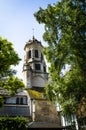 Cathedral of Honfleur, Normandy, France among the trees