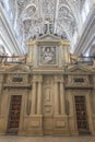 Cathedral insite the mezquita in Cordoba Royalty Free Stock Photo