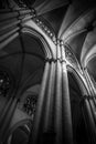 Cathedral interior, gothic style, spanish