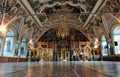 Cathedral interior in Trinity Sergius Lavra in Russia