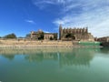 Cathedral La Seu, Palma de Majorca and Palace of La Almudaina in Spain Royalty Free Stock Photo