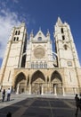 Cathedral in leon spain Royalty Free Stock Photo