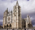 Cathedral in Leon, in Spain