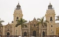 Cathedral of Lima at main square. Royalty Free Stock Photo