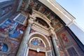 Cathedral main entrance - Old town of Aosta Italy