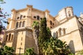 The Cathedral of Malaga back view from Calle Cister street. Medieval Roman Catholic church in renaissance style, Spain Royalty Free Stock Photo