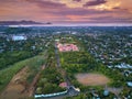 Cathedral in Managua aerial view Royalty Free Stock Photo