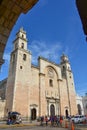 Cathedral of Merida, the capital city in Yucatan state in Mexico Royalty Free Stock Photo