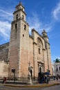 Cathedral of Merida, the capital city in Yucatan state in Mexico Royalty Free Stock Photo