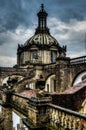 Cathedral Metropolitana, Mexico City, Roof View Royalty Free Stock Photo