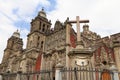 Cross with skulls in the Cathedral of mexico city Royalty Free Stock Photo