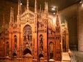 Cathedral model in Museum of Duomo of Milan Royalty Free Stock Photo