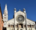 The Cathedral of Modena, Duomo di Modena, with the famous Ghirlandina Tower. Modena, Italy