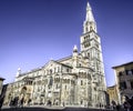 The cathedral of Modena and Ghirlandina bell tower Royalty Free Stock Photo