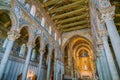Indoor sight in the Cathedral of Monreale, in the province of Palermo. Sicily, southern Italy. Royalty Free Stock Photo
